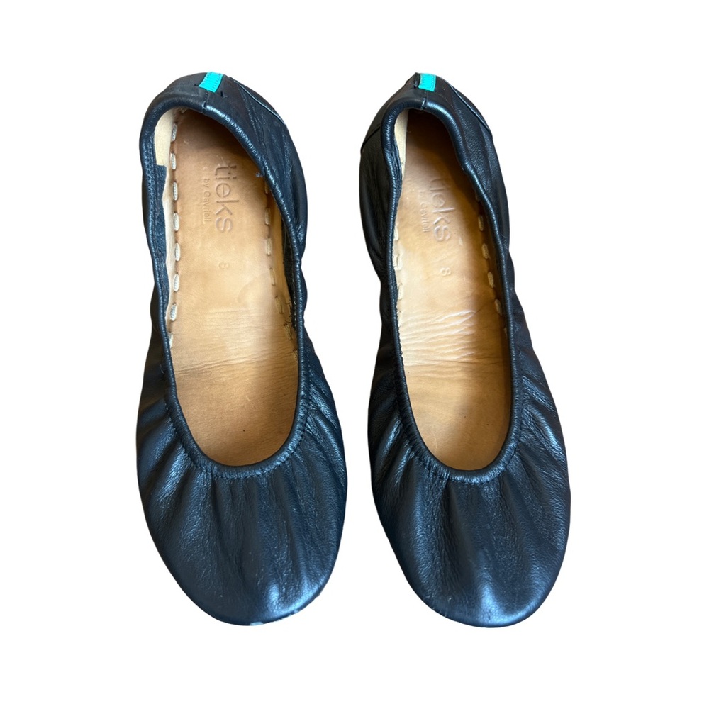 Tieks Black Ballet Flats Size 8
